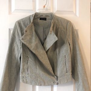 ASTR THE LABEL MOTO Faux Suede Vegan Jacket